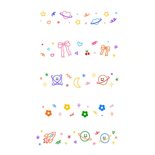 Whimsical Space Themed Tattoo