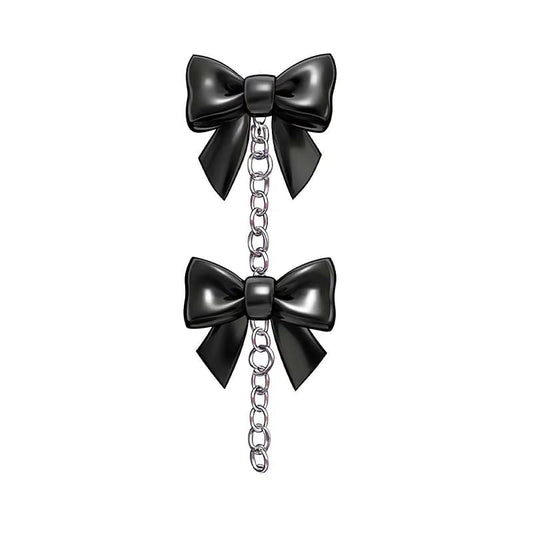 Black Bow Chain Tattoo