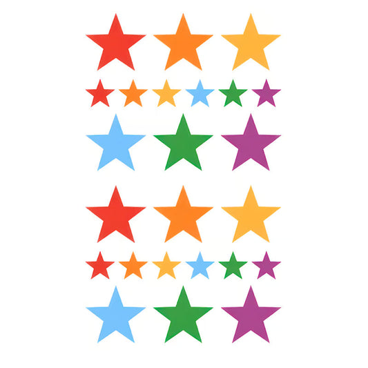 Colorful Star Series Tattoo