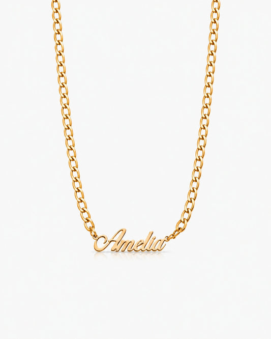 Bold Curb Name Necklace