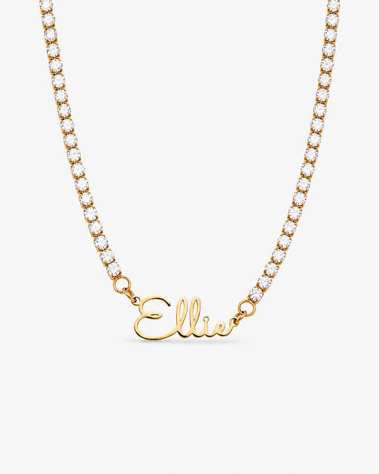 Signature Name Tennis Necklace