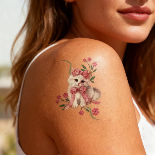 Cinnamon Kitten Tattoo