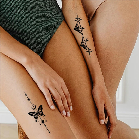 Climbing Butterfly Tattoo