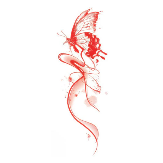 Crimson Butterfly Tattoo