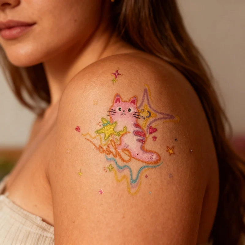 Dapple Kitten Tattoo