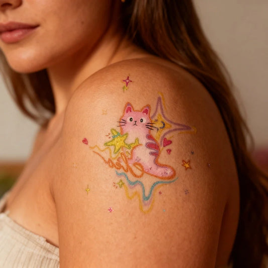 Dapple Kitten Tattoo