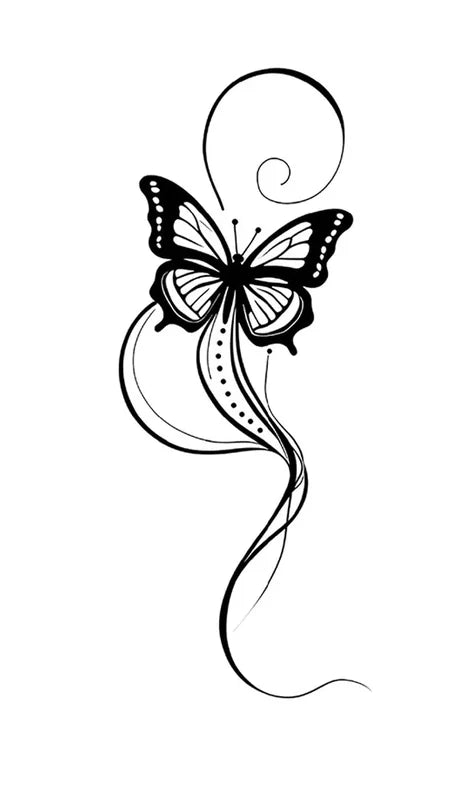 Dark Butterfly Tattoo
