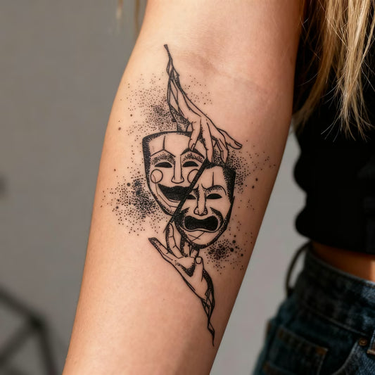 Duality Mask Tattoo