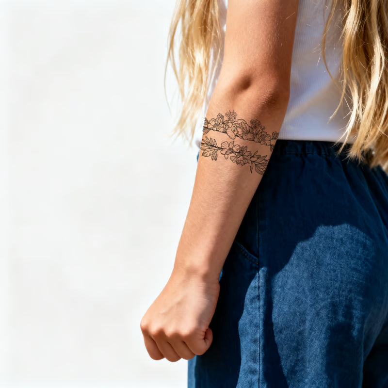 Floral Symmetry Tattoo
