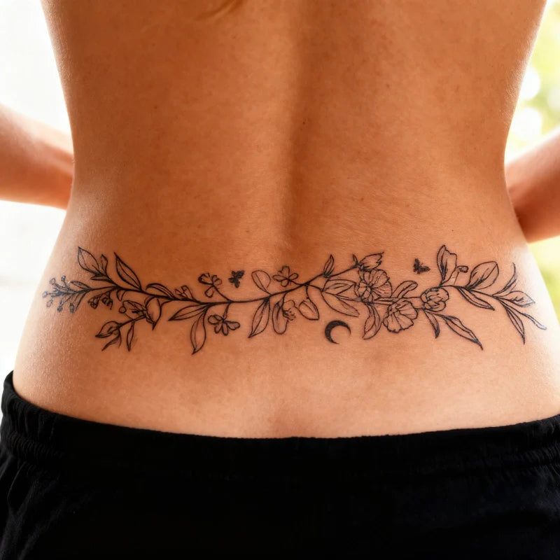 Flower Lantern Tattoo
