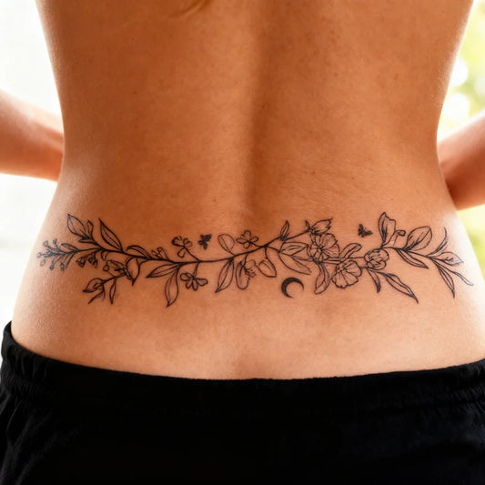 Flower Lantern Tattoo