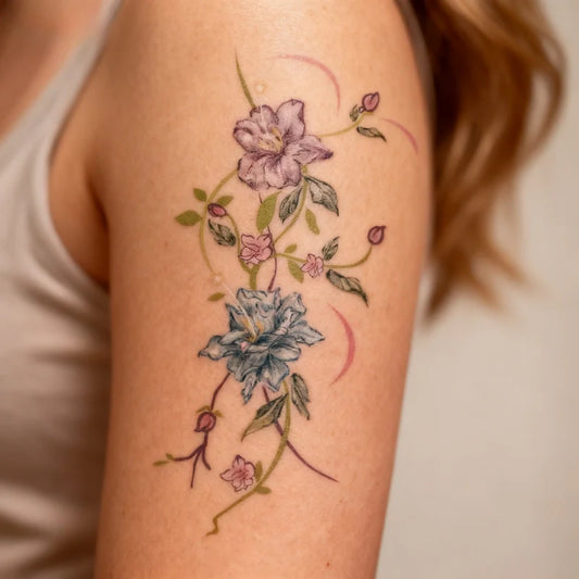 Flower Starfall Tattoo