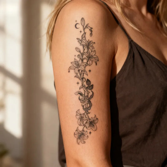 Flower Veillight Tattoo