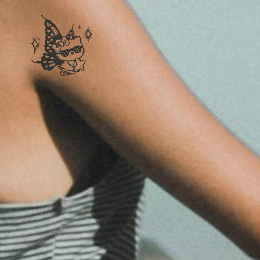 Flying Kitty Tattoo