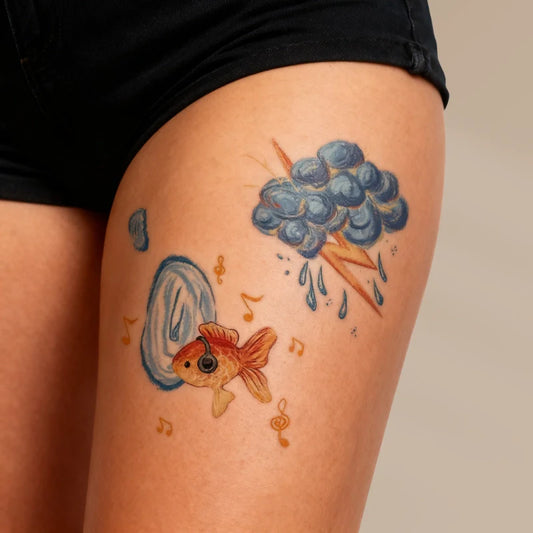 Glinting Fish Tattoo