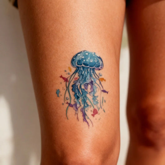 Gossamer Jellyfish Tattoo