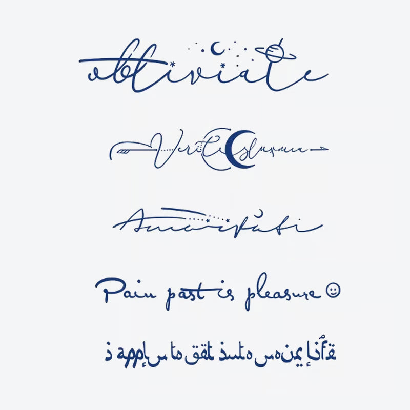 Scripted Quotes Tattoo