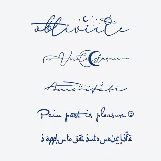 Scripted Quotes Tattoo