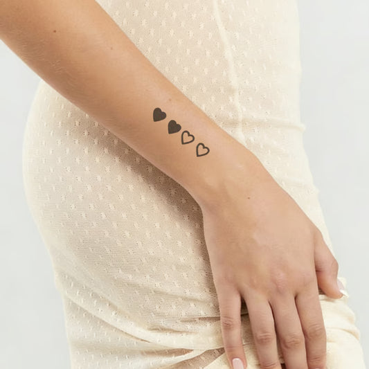 Heart Progression Tattoo