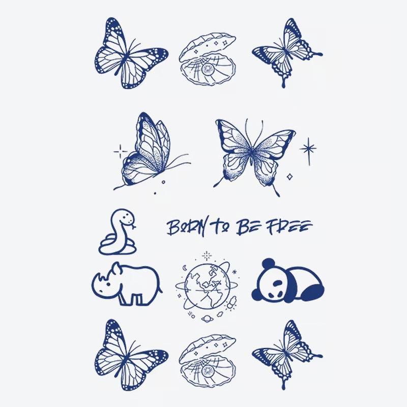 Butterfly Animal Series Tattoo