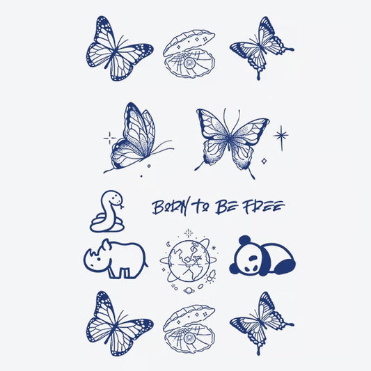 Butterfly Animal Series Tattoo