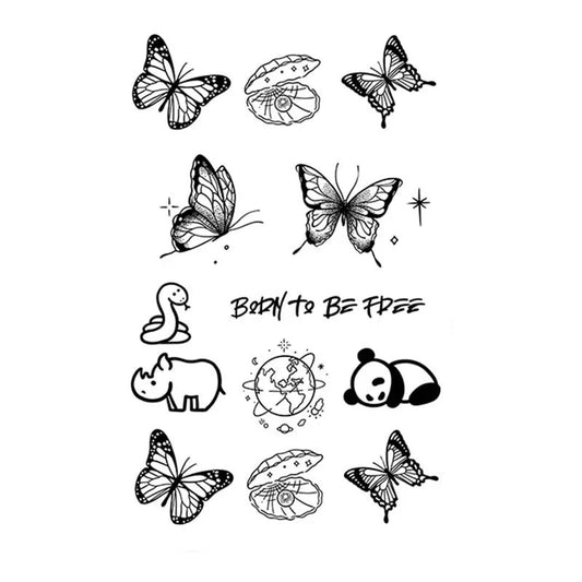 Butterfly Animal Series Tattoo