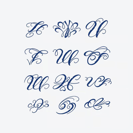 Elegant Letter Series Tattoo