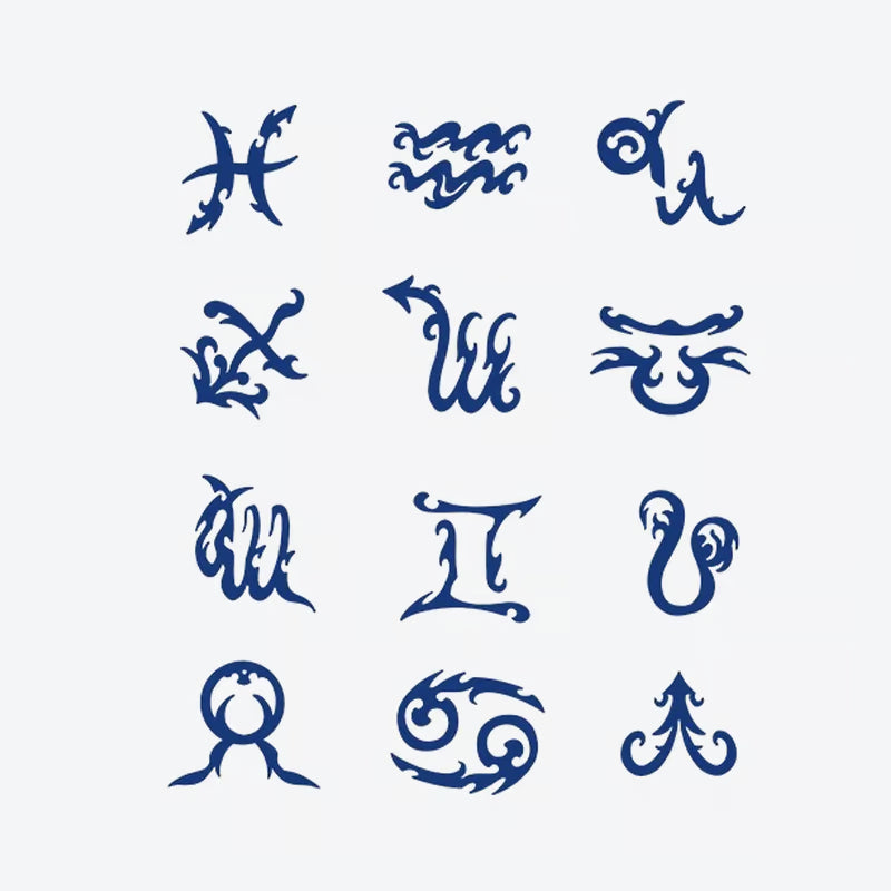 Astrological Symbols Series Tattoo