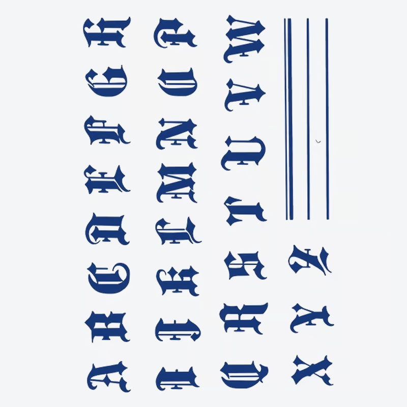 Gothic Lettering Series Tattoo