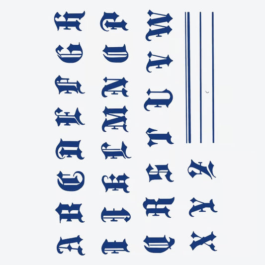 Gothic Lettering Series Tattoo