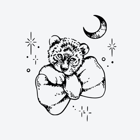 Cub Moon Heart Tattoo
