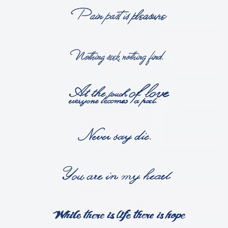 Inspirational Quote Series Tattoo