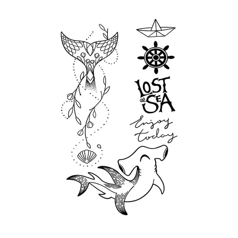 Whale Shark Nautical Tattoo