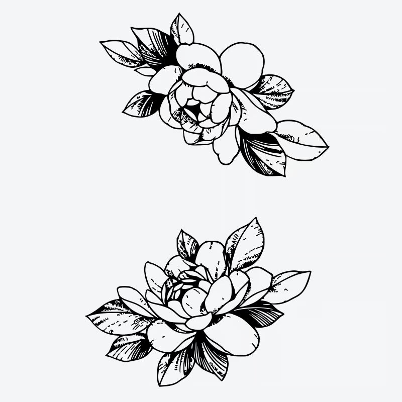 Floral Magnolia Series Tattoo