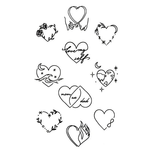 Heart Collection Tattoo