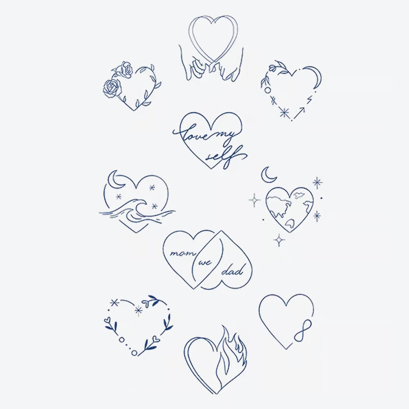 Heart Collection Tattoo