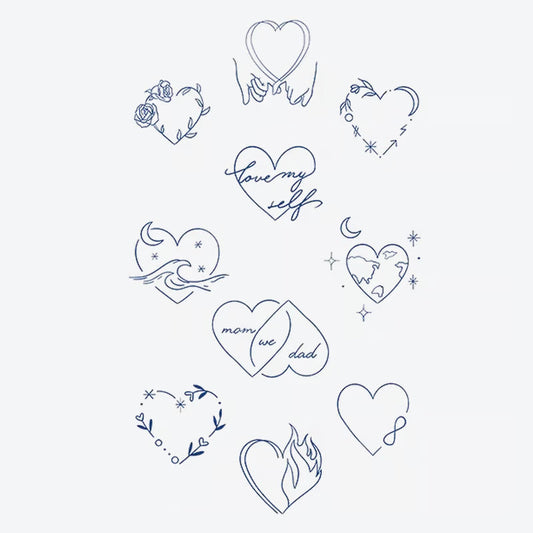 Heart Collection Tattoo
