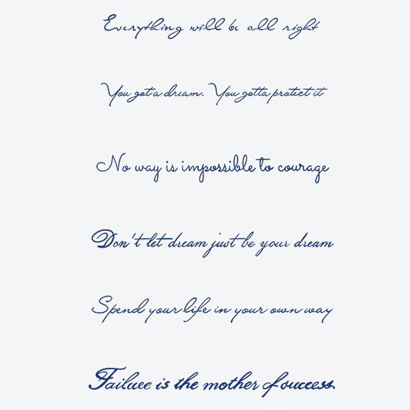 Inspirational Quote Series Tattoo