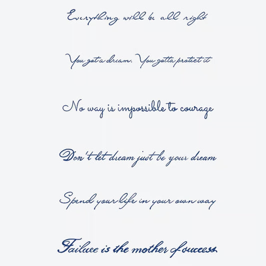 Inspirational Quote Series Tattoo