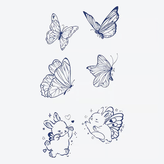 Butterfly Bunny Series Tattoo