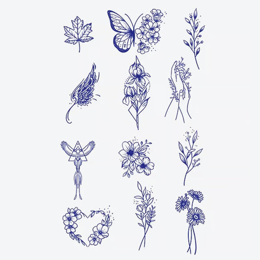 Floral Butterfly Series Tattoo