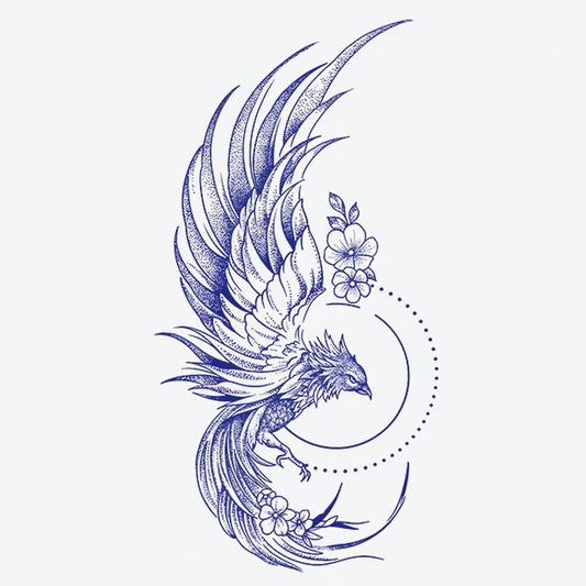 Phoenix Flowers Tattoo