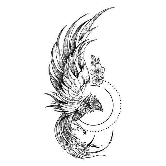 Phoenix Flowers Tattoo