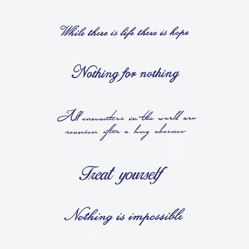 Inspirational Quote Series Tattoo