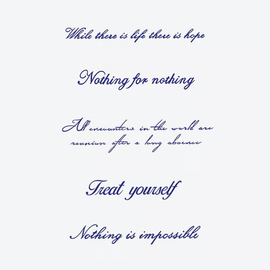 Inspirational Quote Series Tattoo