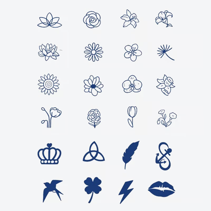 Floral Symbol Series Tattoo