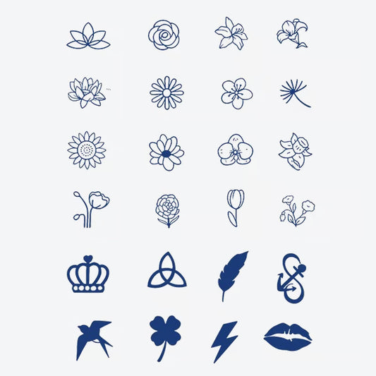 Floral Symbol Series Tattoo