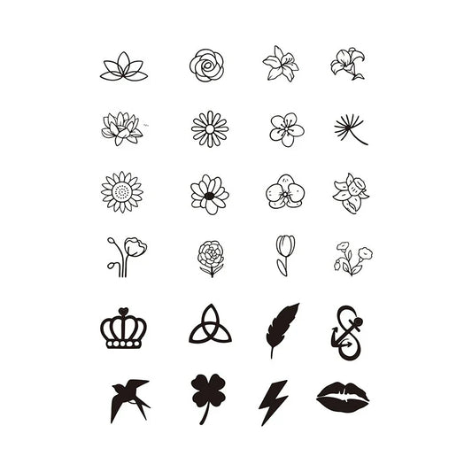 Floral Symbol Series Tattoo