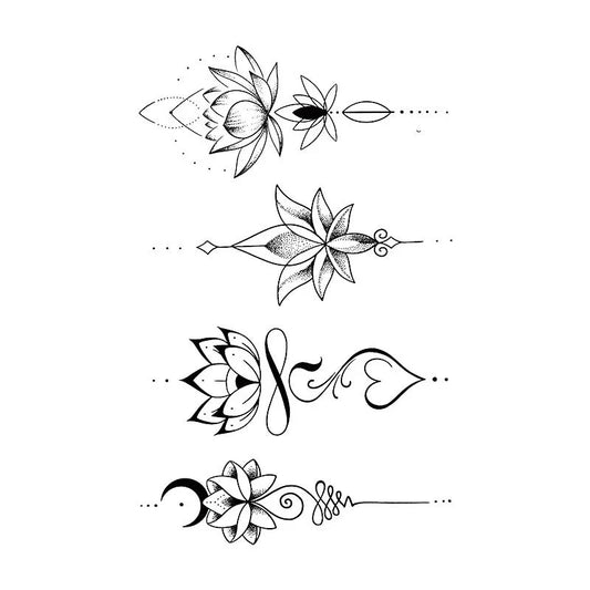Flower Infinity Series Tattoo