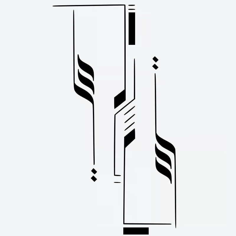 Geometric Line Art Tattoo